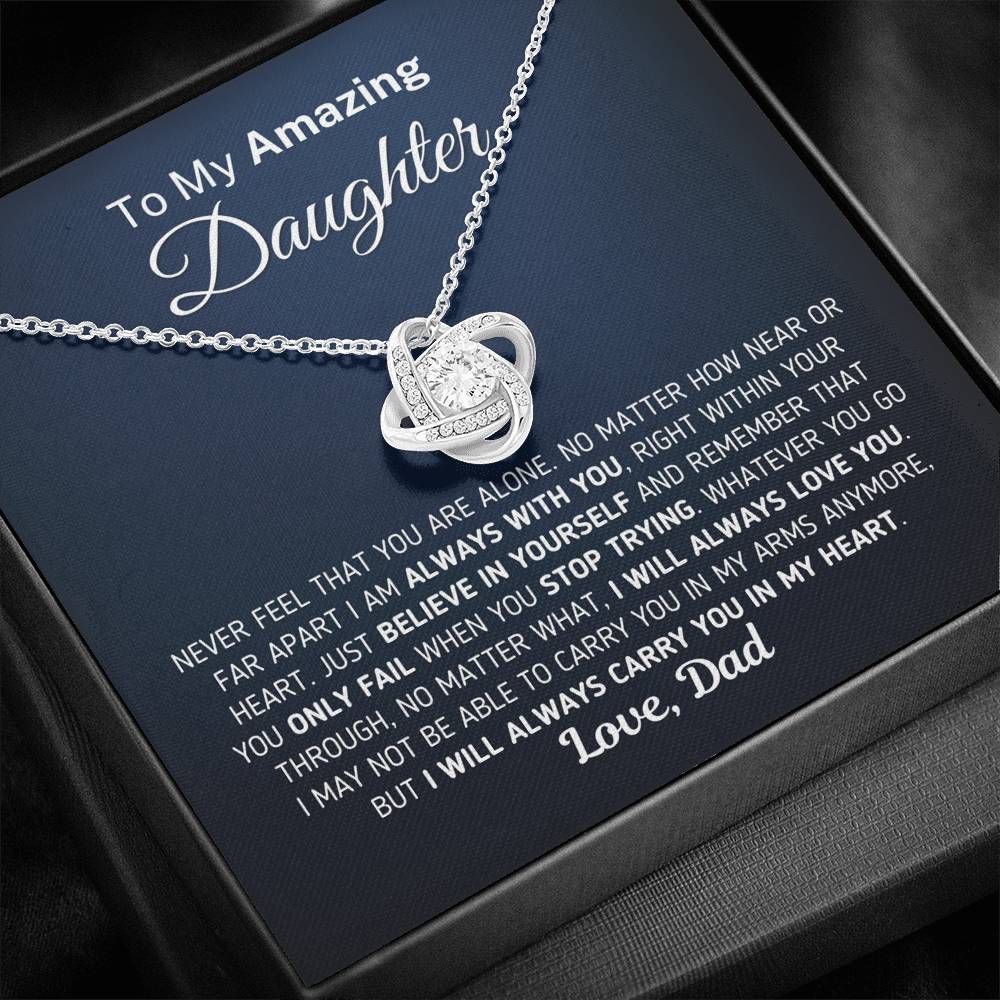 Gift for Daughter - Carry You In My Heart Necklace Jewelry 