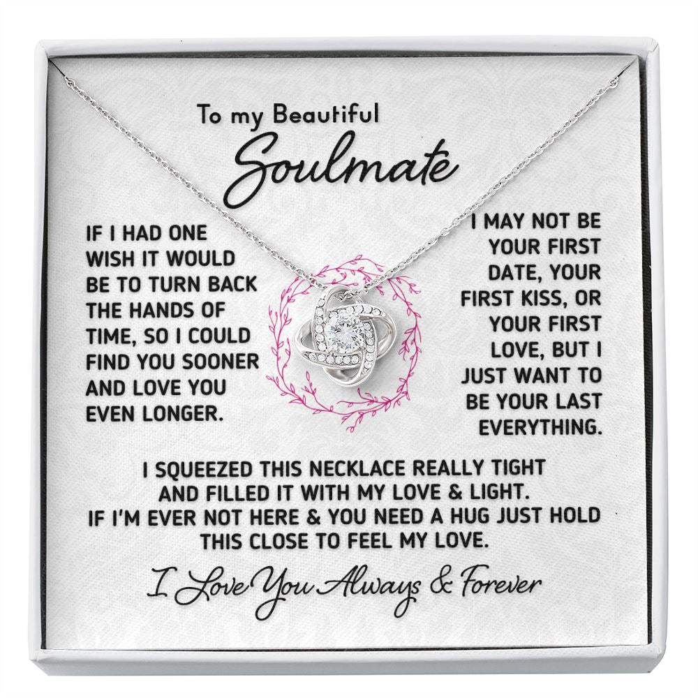 Gift For Soulmate - "Last Everything" Necklace Jewelry Two-Toned Gift Box 