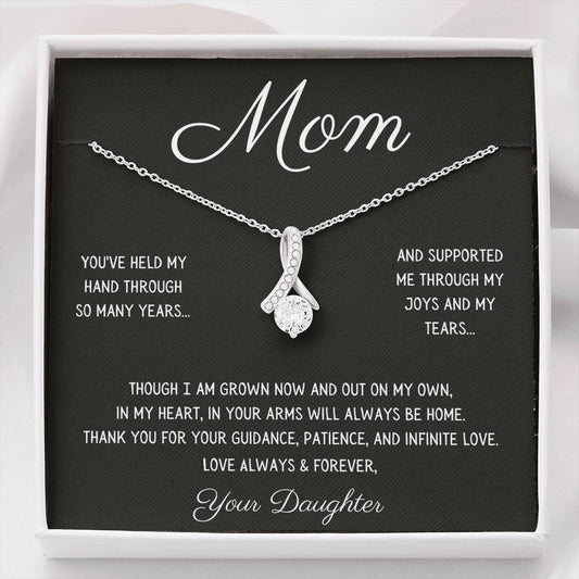 Beautiful "Your Arms Will Always Be Home" Necklace For Mom Jewelry Standard Box 