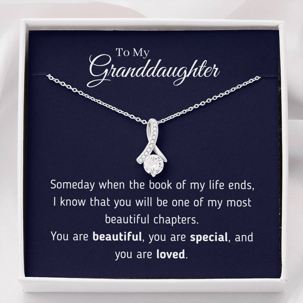 To My Granddaughter - You Are Loved Necklace Jewelry Standard Box 