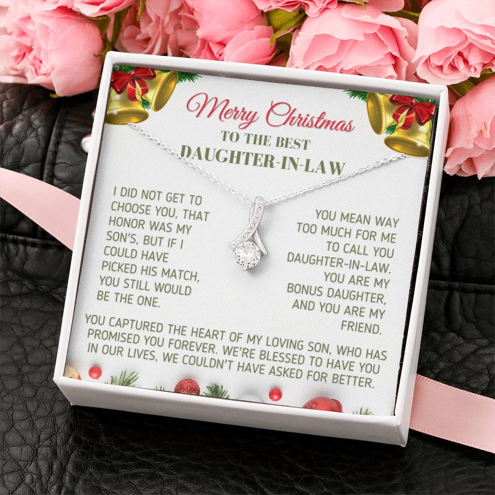 Christmas Gift for Daughter In Law Bonus Daughter Necklace Jewelry 