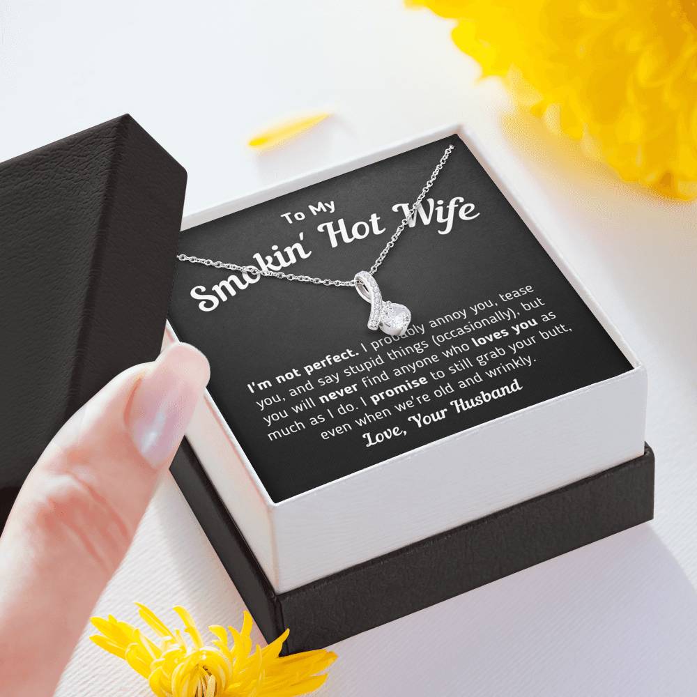 Krumfortable Living Fun Wife, My Love for You is Like The Tide; It's Constantly Flowing and Growing, Funny Love Dancing Necklace for Wife from Husband : Sports & Outdoors