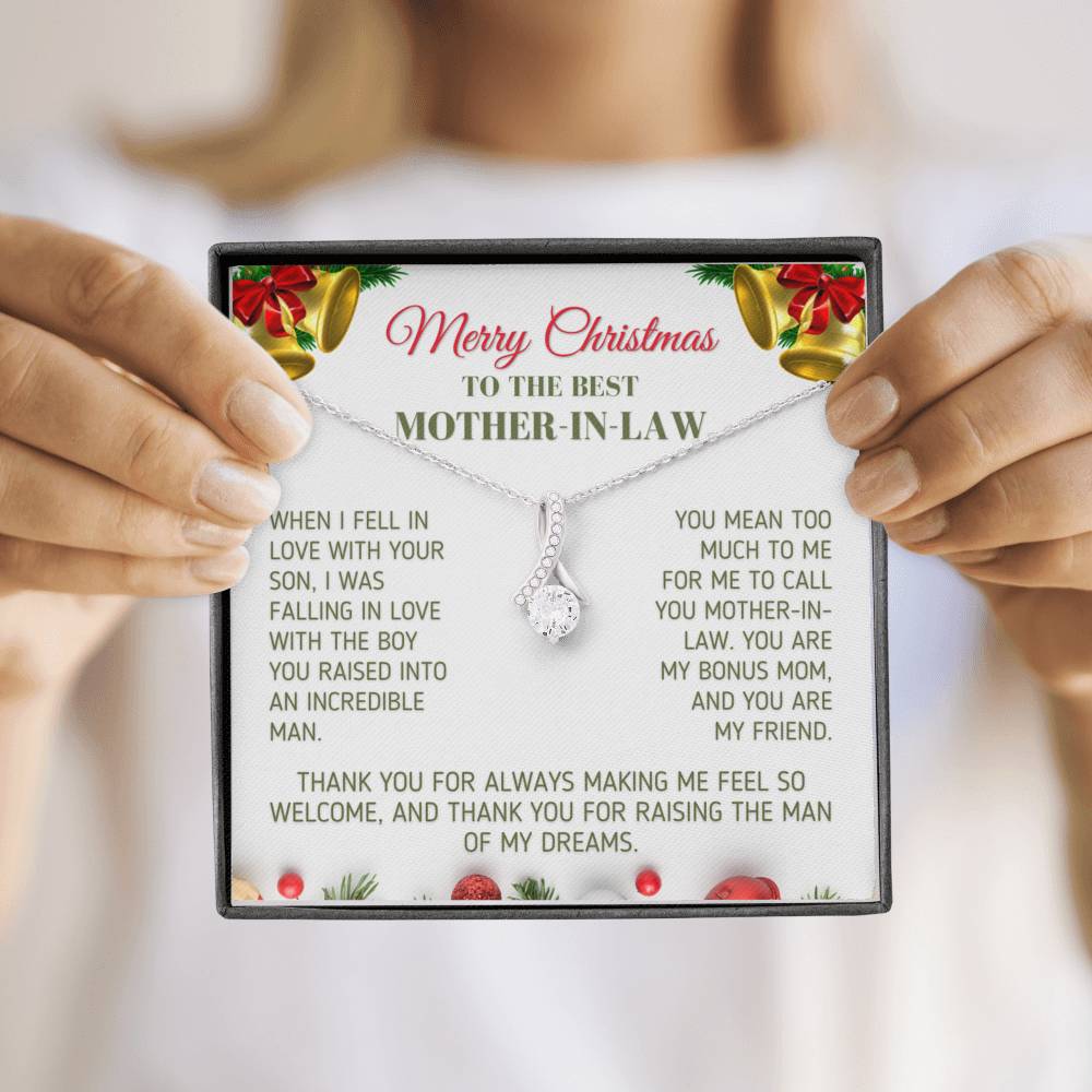 Christmas Gift for Mother In Law - You Are My Bonus Mom Jewelry 
