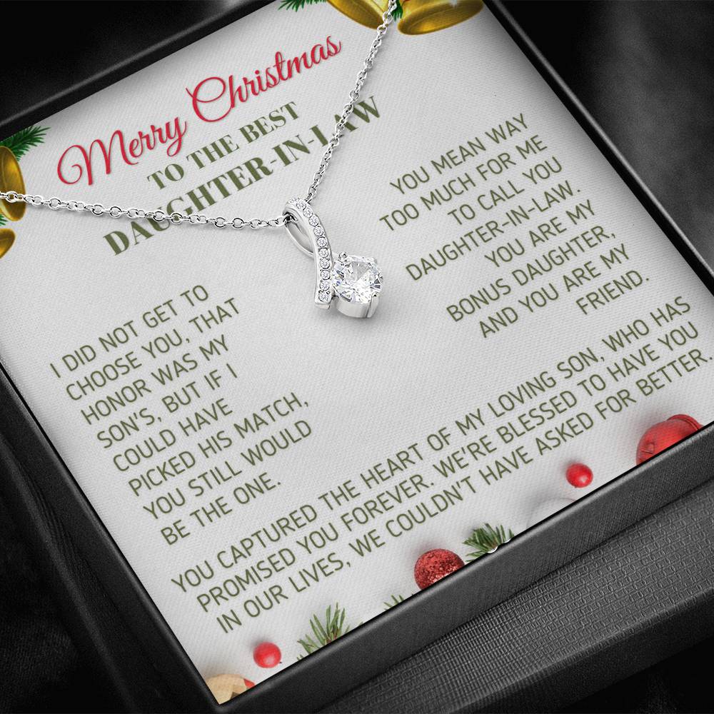 Christmas Gift for Daughter In Law Bonus Daughter Necklace Jewelry 