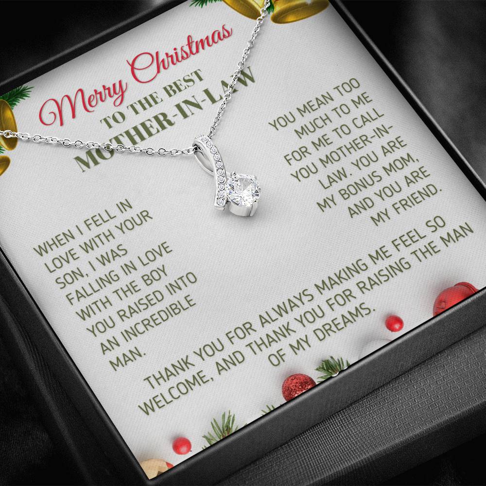 Christmas Gift for Mother In Law - You Are My Bonus Mom Jewelry 