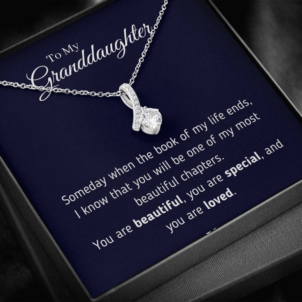 To My Granddaughter - You Are Loved Necklace Jewelry 