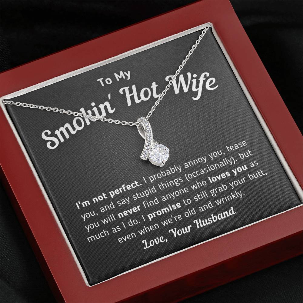 Krumfortable Living Fun Wife, My Love for You is Like The Tide; It's Constantly Flowing and Growing, Funny Love Dancing Necklace for Wife from Husband : Sports & Outdoors