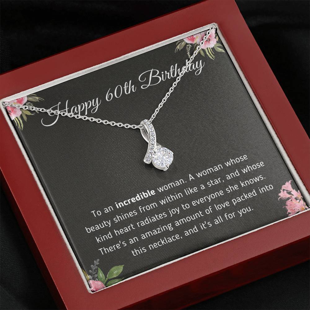 Happy 60th Birthday Alluring Necklace Jewelry 