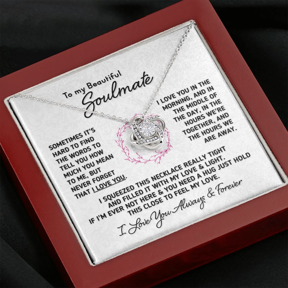 Gift for Soulmate "I Love You In The Morning" Necklace Jewelry 