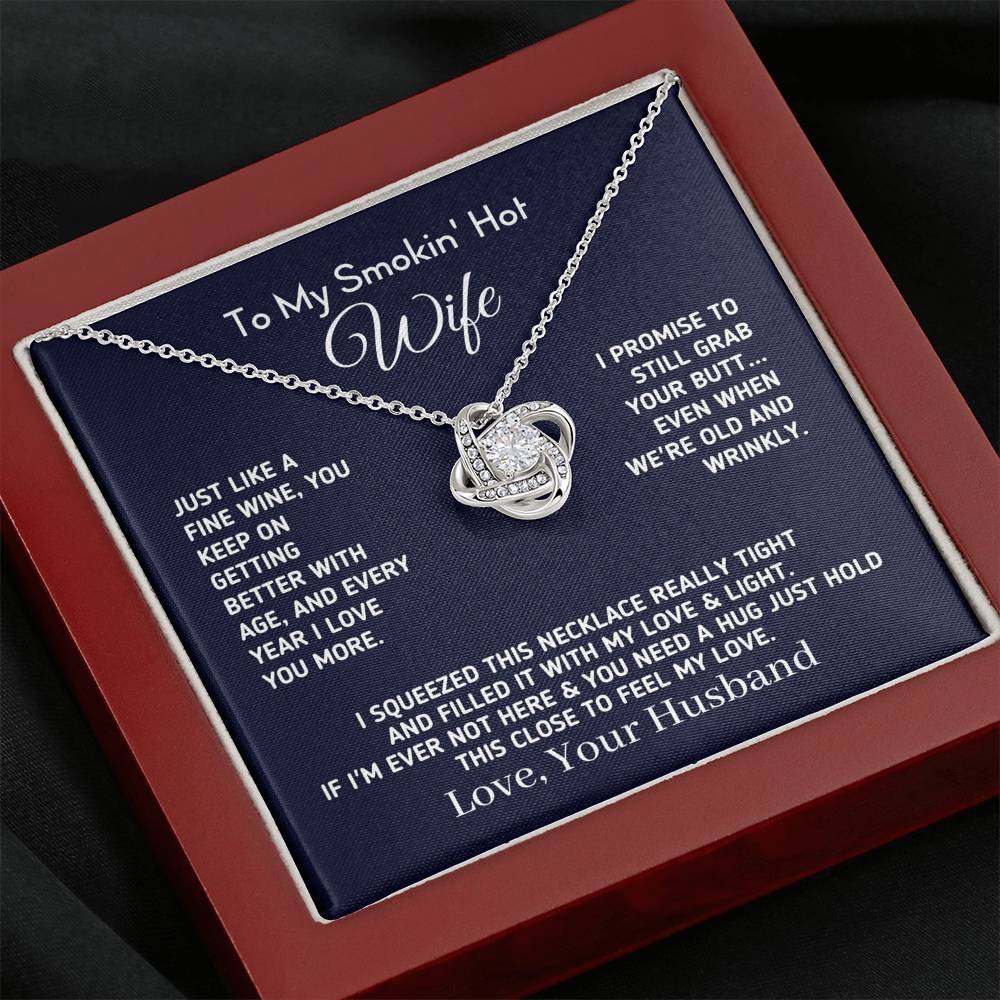 Gift for Wife - Funny "Old and Wrinkly" Necklace Jewelry 