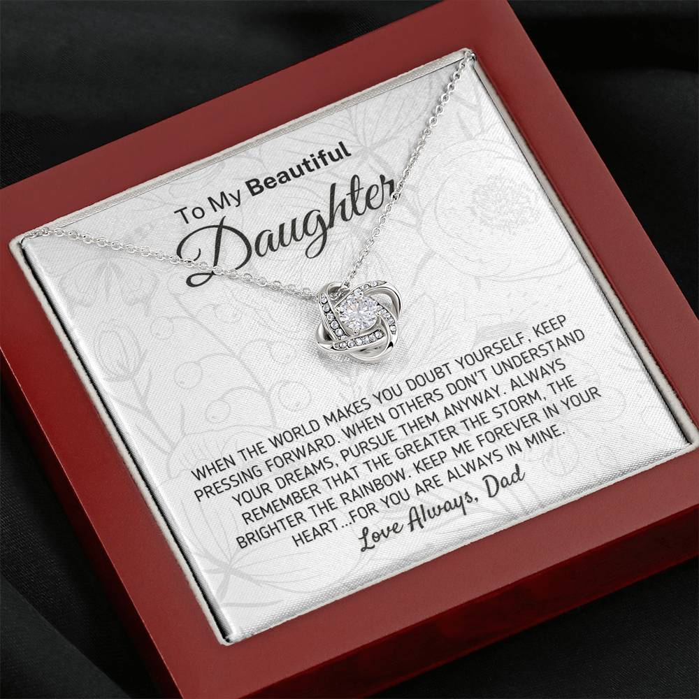 Gift For Daughter The Greater The Storm Necklace (0115) Jewelry 