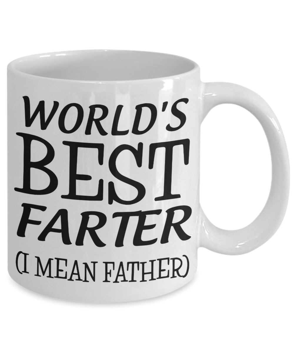 Funny "World's Best Farter" Mug for Dad Coffee Mug 