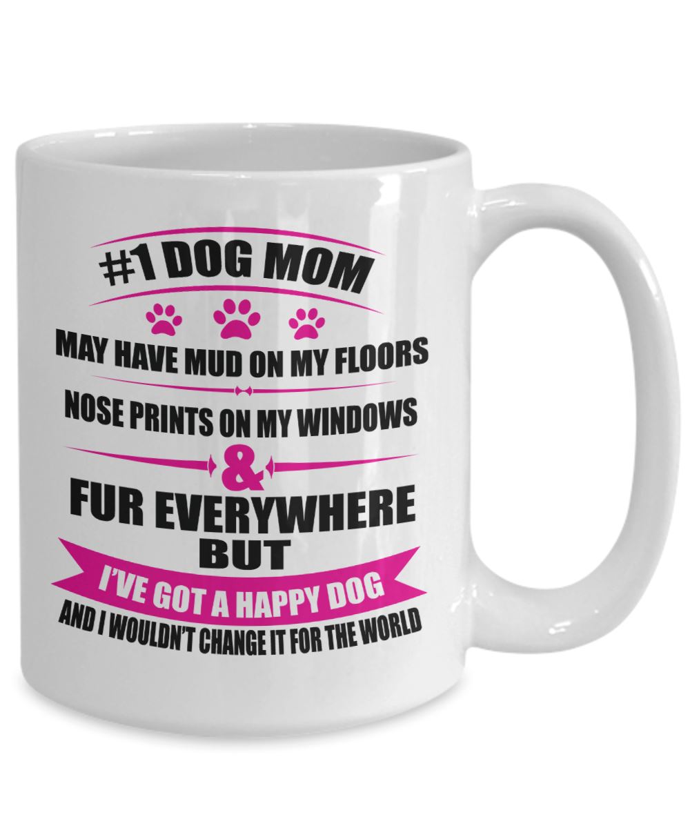 Dog Lover - #1 Dog Mom Mug Coffee Mug 