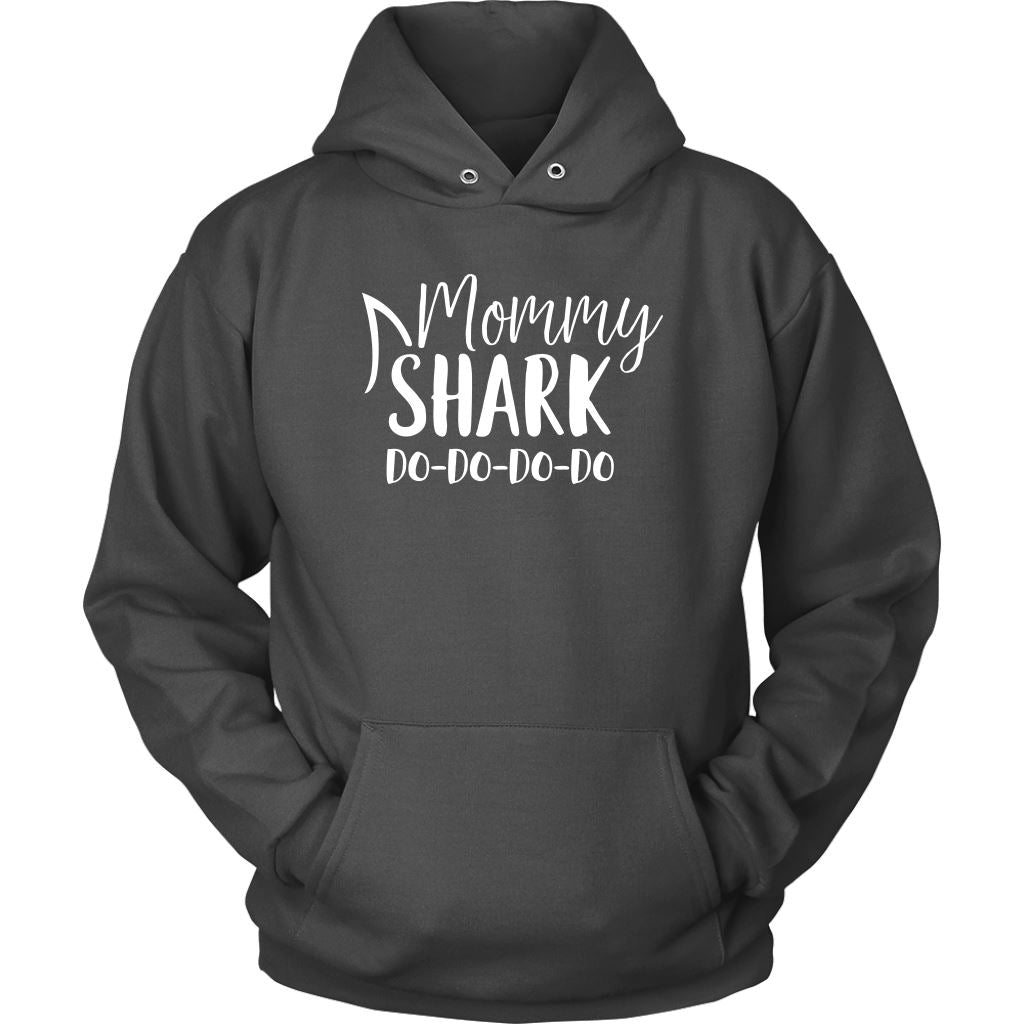 Funny "Mommy Shark" Shirts and Hoodies T-shirt Unisex Hoodie Charcoal S