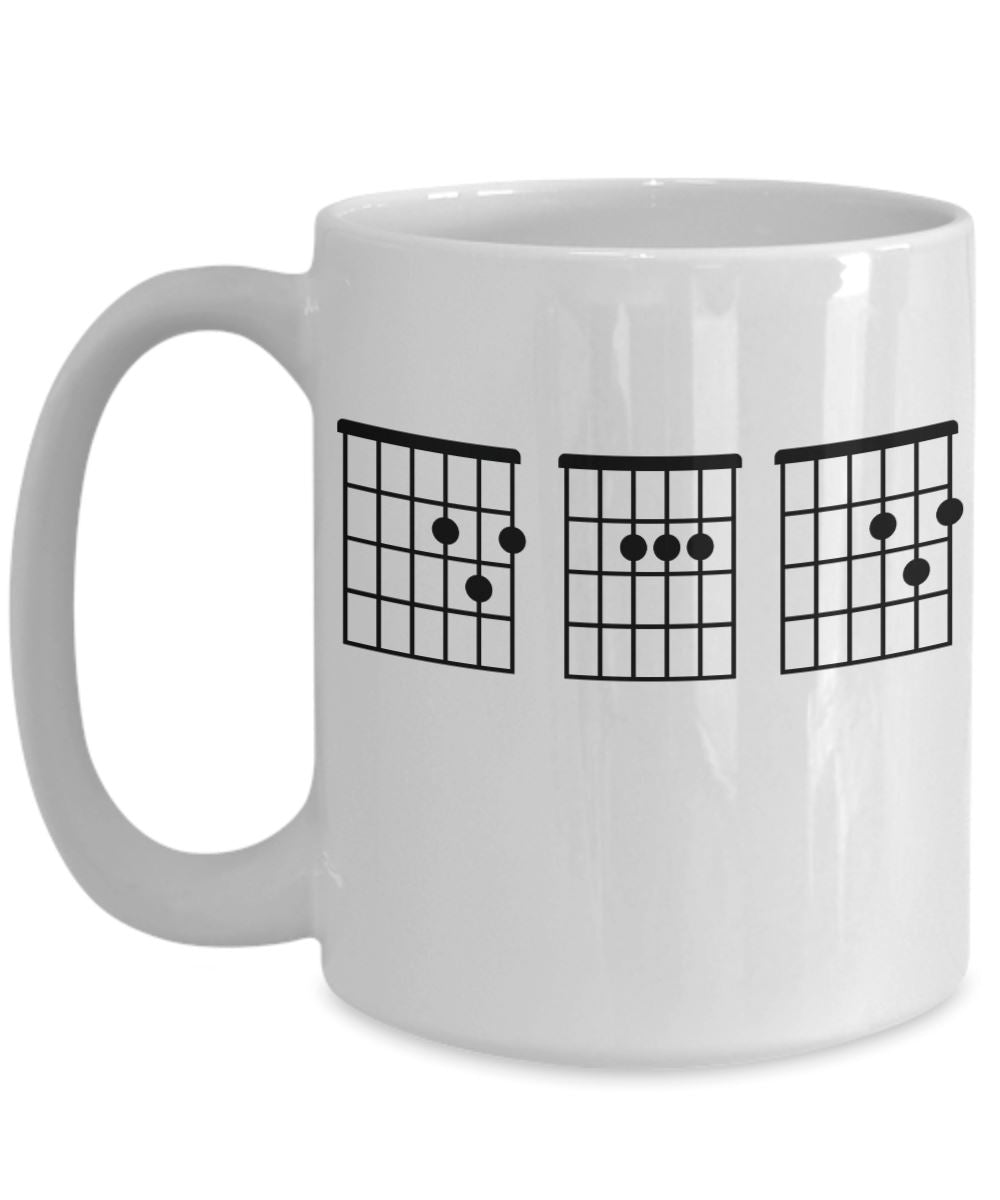 Funny "Dad" Guitar Chord Mug Coffee Mug 
