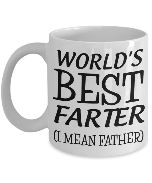Funny "World's Best Farter" Mug for Dad Coffee Mug 