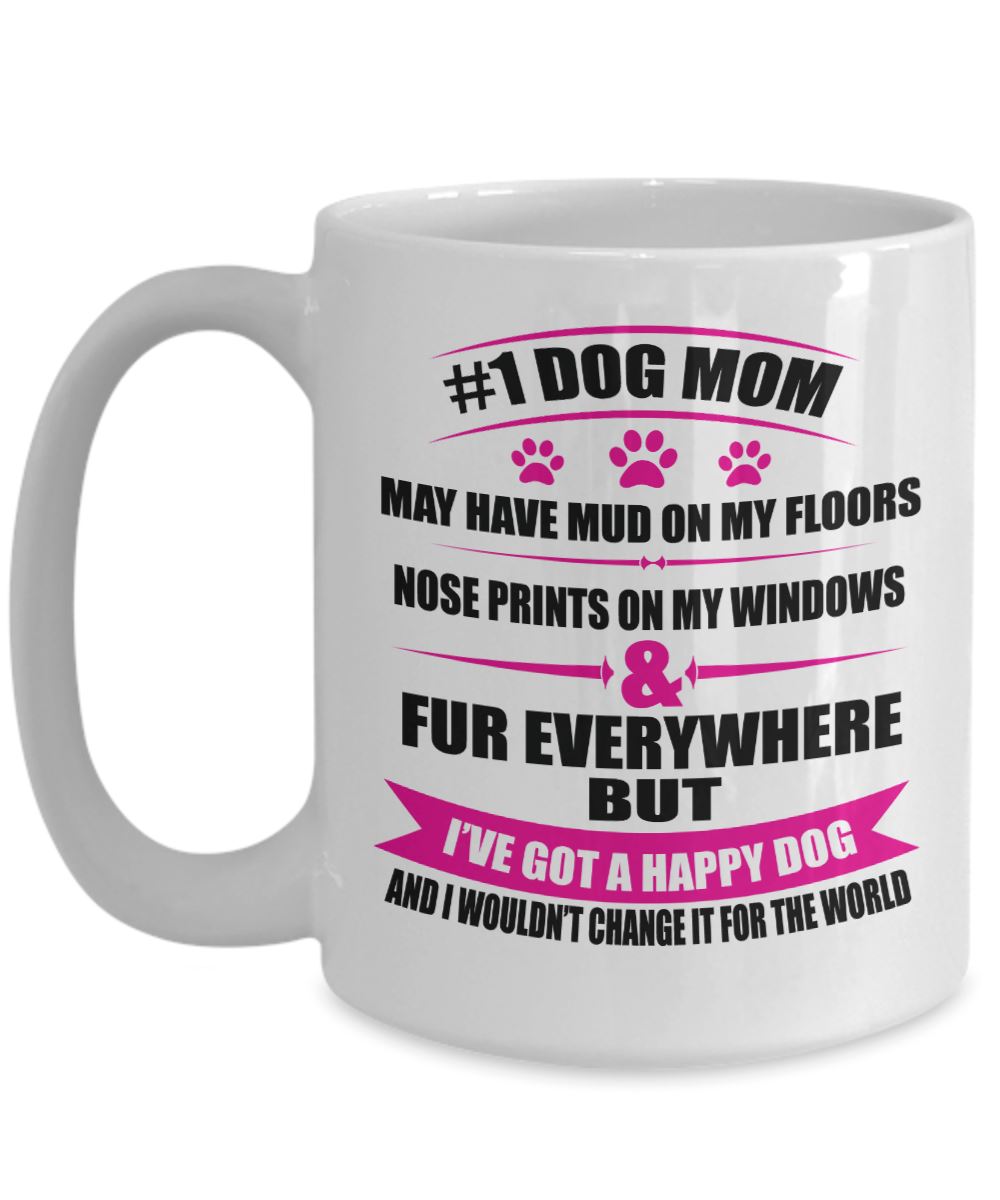 Dog Lover - #1 Dog Mom Mug Coffee Mug 